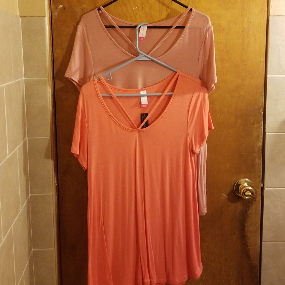 Bundle of 2 v neck tops